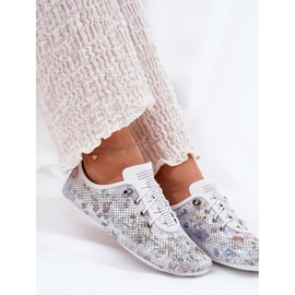 Zapatos de mujer hechos de Artiker de cuero natural 56C2688 White blanco 6