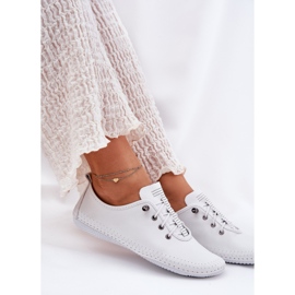 Zapatos de cuero para mujeres Artiker 54C0838 White blanco 6