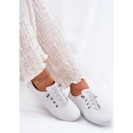 Zapatos de cuero para mujeres Artiker 54C0838 White blanco 7