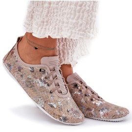 ARTIKER Zapatos de mujer hechos de arte estampado de cuero natural 56C2689 beige 9