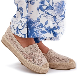 Apartrilles de mujeres en la plataforma beige Vinceza 17392 8