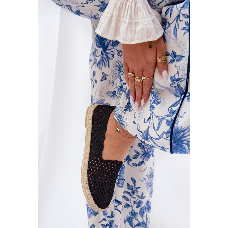 Apartrilles de mujeres con Vinceza 13625 Black Braid negro 2