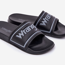 Wrangler Averell Slider Men Low 20251042.25y Slippers de hombres negros 2
