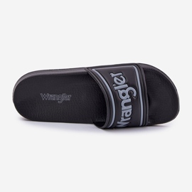 Wrangler Averell Slider Men Low 20251042.25y Slippers de hombres negros 3