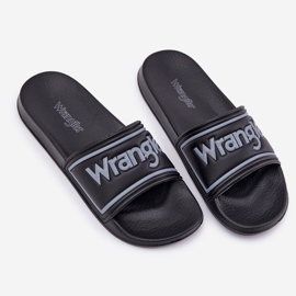 Wrangler Averell Slider Men Low 20251042.25y Slippers de hombres negros 6