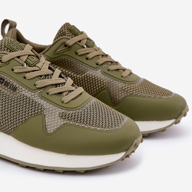 Zapatillas de deporte masculino en la plataforma de sistema de alta polla Big Star RR174360 verde 2