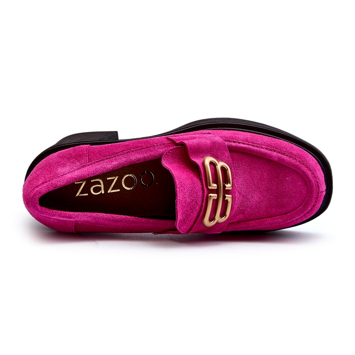 Zazoo 20170 Zapatos Mujer Ante Tacón Alto, Fucsia rosado 2