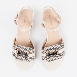 Goodin Sandalias de mujeres blancas en la publicación media blanco 2