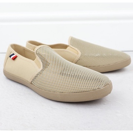 Zapatillas de zapatillas para hombres slip -in beige News 3636 1