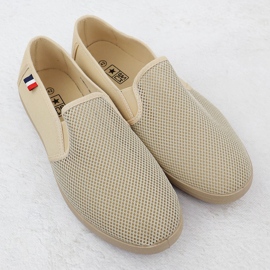 Zapatillas de zapatillas para hombres slip -in beige News 3636 2
