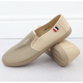 Zapatillas de zapatillas para hombres slip -in beige News 3636 3