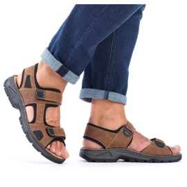 Sandalias velcro Rieker M 26156-25 RKR447B marrón 12
