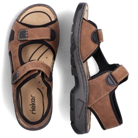 Sandalias velcro Rieker M 26156-25 RKR447B marrón 14