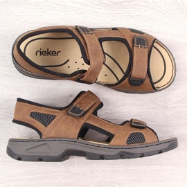 Sandalias velcro Rieker M 26156-25 RKR447B marrón 16