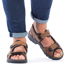 Sandalias velcro Rieker M 26156-25 RKR447B marrón 17
