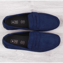 Mocasines sin cordones M EVE340B azul marino 8