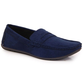 Mocasines sin cordones M EVE340B azul marino 9
