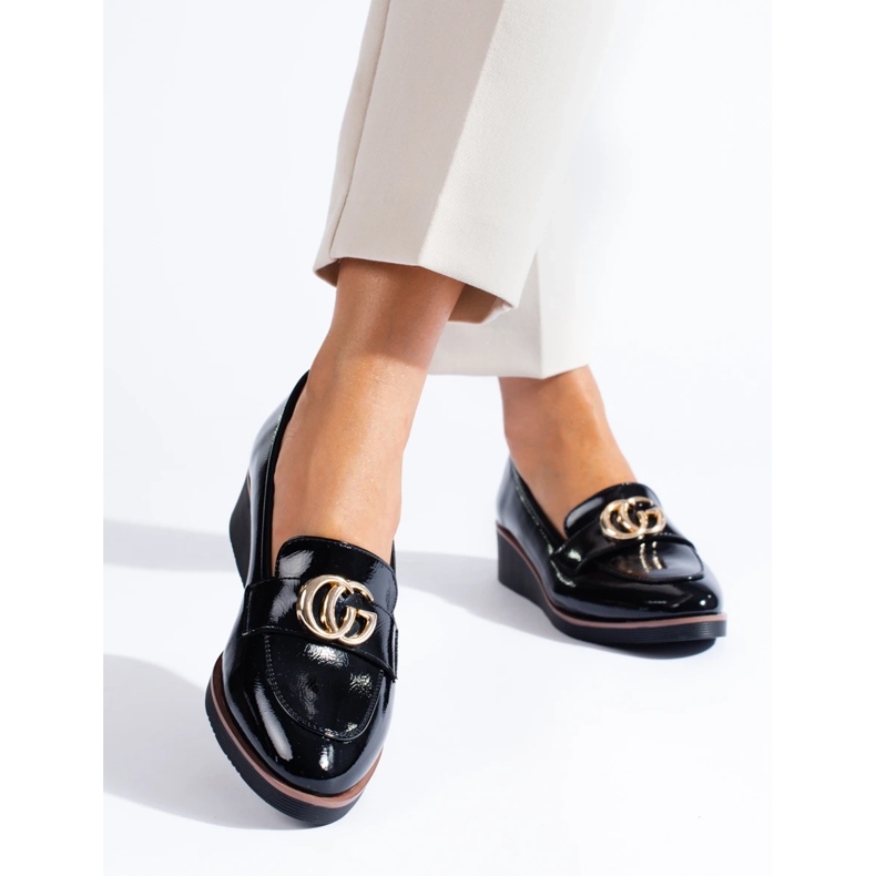 W. Potocki Señores de mujer Potocki con cuñas negras negro 1 W. Potocki Señores de mujer Potocki con cuñas negras negro 1