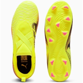 Puma Future 8 Match LL FG/AG JR 108285-03 Zapatos de fútbol amarillo 3