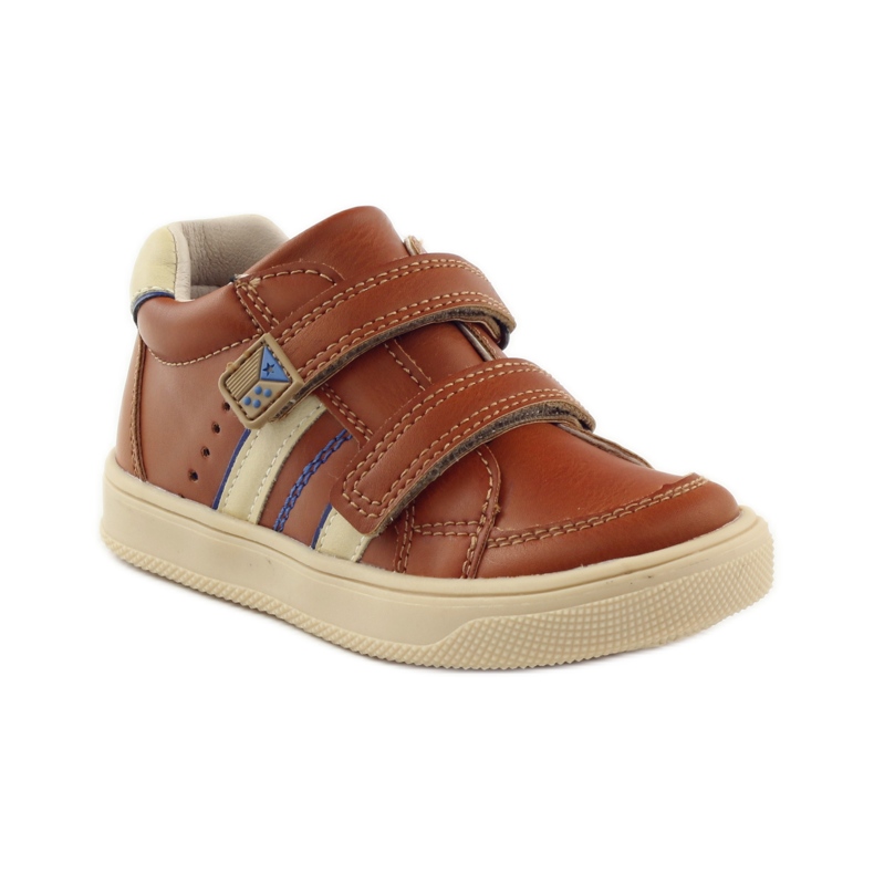 American Club Botines de piel americanos 703915 azul marino marrón 1