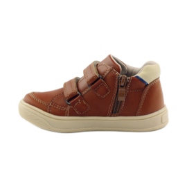 American Club Botines de piel americanos 703915 azul marino marrón 2