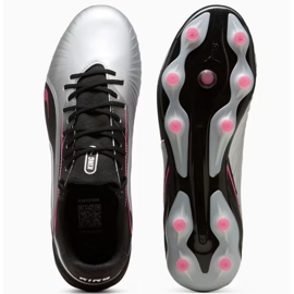 Puma King Match FG/AG 108315-02 Zapatos de fútbol gris 2