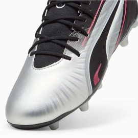 Puma King Match FG/AG 108320-02 Zapatos de fútbol plata 3