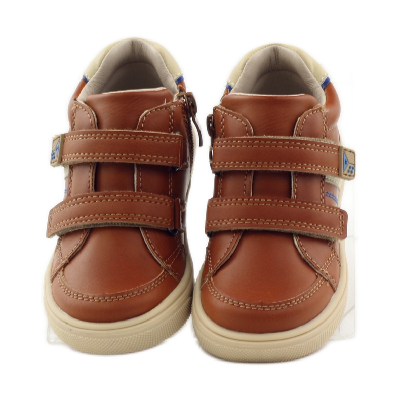 American Club Botines de piel americanos 703915 azul marino marrón 4