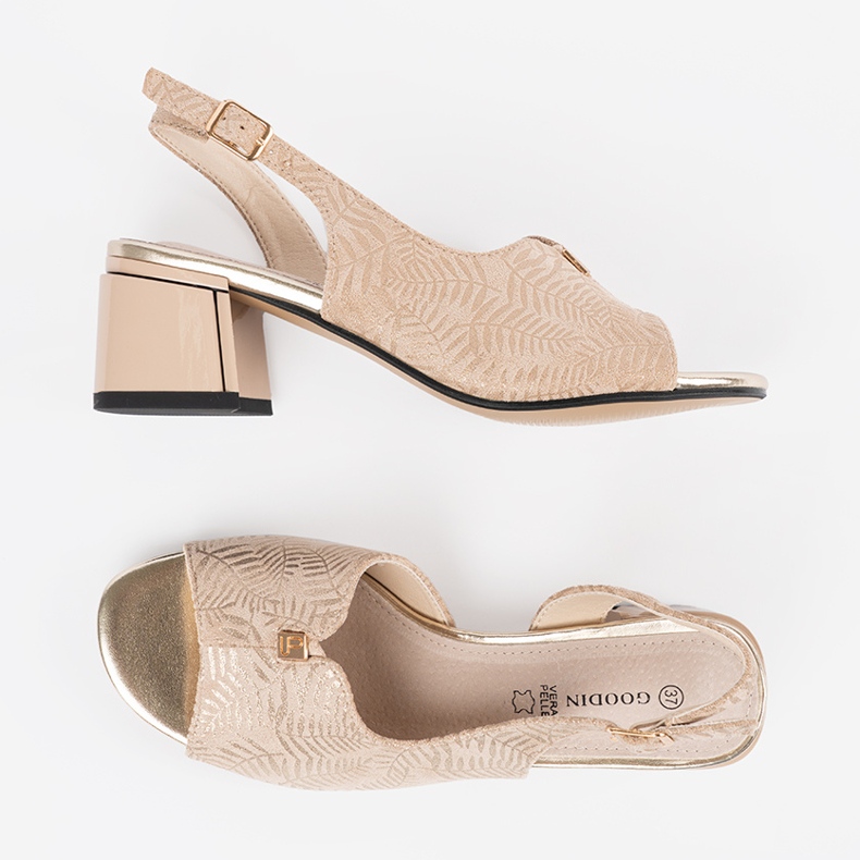 Goodin Sandalias de tacones beige 2