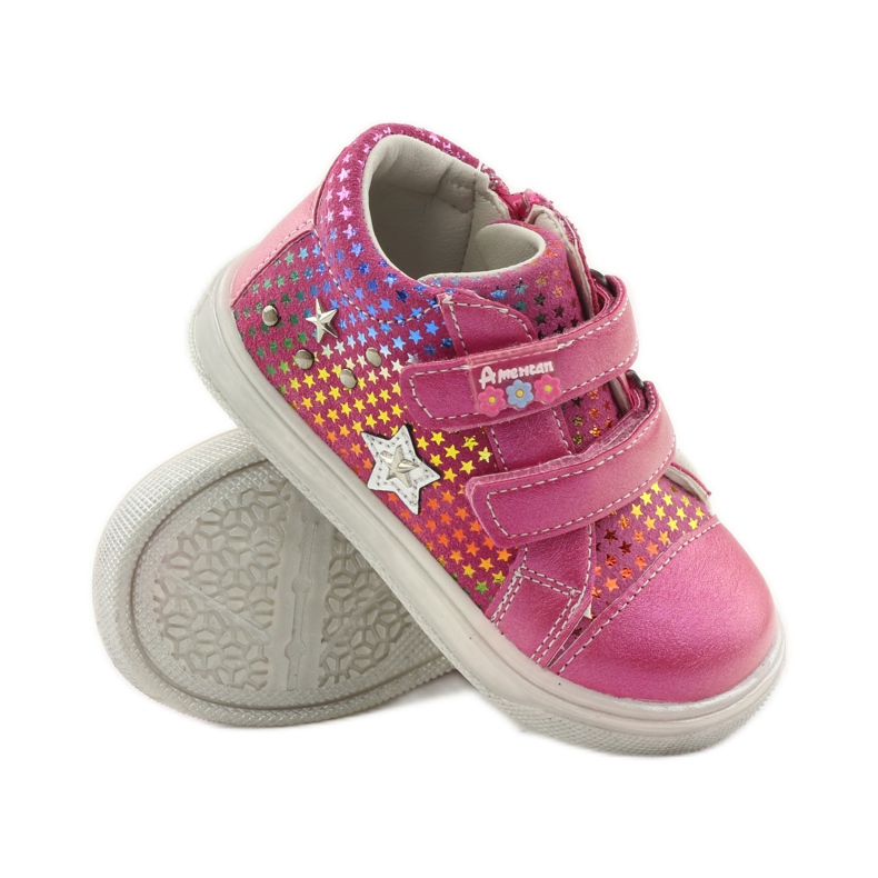 American Club Deportivas cómodas con la estrella americana 703925 rosado 3 American Club Deportivas cómodas con la estrella americana 703925 rosado 3