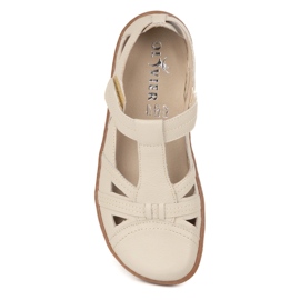 Zapatos Barefoot de mujer Ultralekkie Olivier 1285 Semiabelas para beige 6