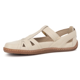 Zapatos Barefoot de mujer Ultralekkie Olivier 1285 Semiabelas para beige 7