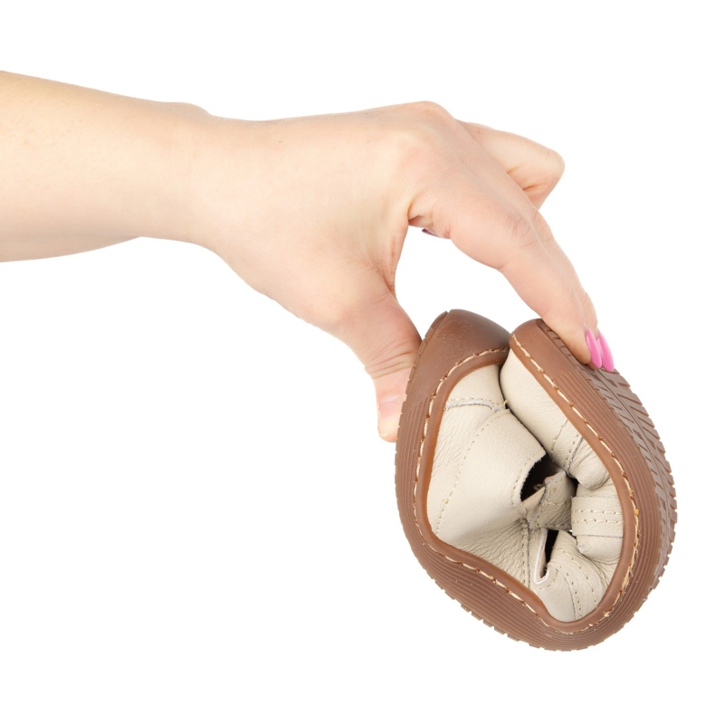 Zapatos Barefoot de mujer Ultralekkie Olivier 1285 Semiabelas para beige 1