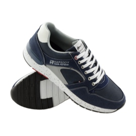American Club Zapatillas deportivas para hombre American 703039 sneakers azul marino 3