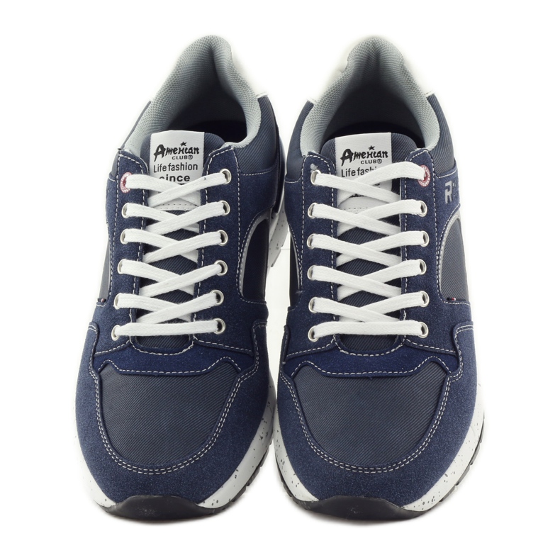 American Club Zapatillas deportivas para hombre American 703039 sneakers azul marino 4