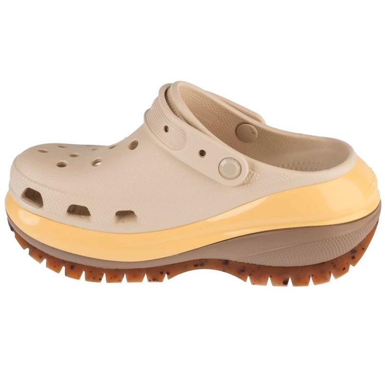 Crocs Classic Mega Crush Clog 207988-0lm beige 1 Crocs Classic Mega Crush Clog 207988-0lm beige 1