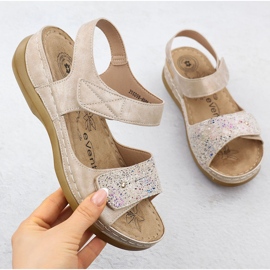 Evento Sandalias femeninas para beige Evalo 8988 1