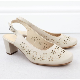 Sandalias de mujeres llenas de abiertos beige Sergio Leone SK179 2