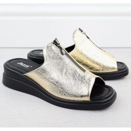 Flip flaps para mujeres para jezzi metálico metálico ASA266-2 dorado 2