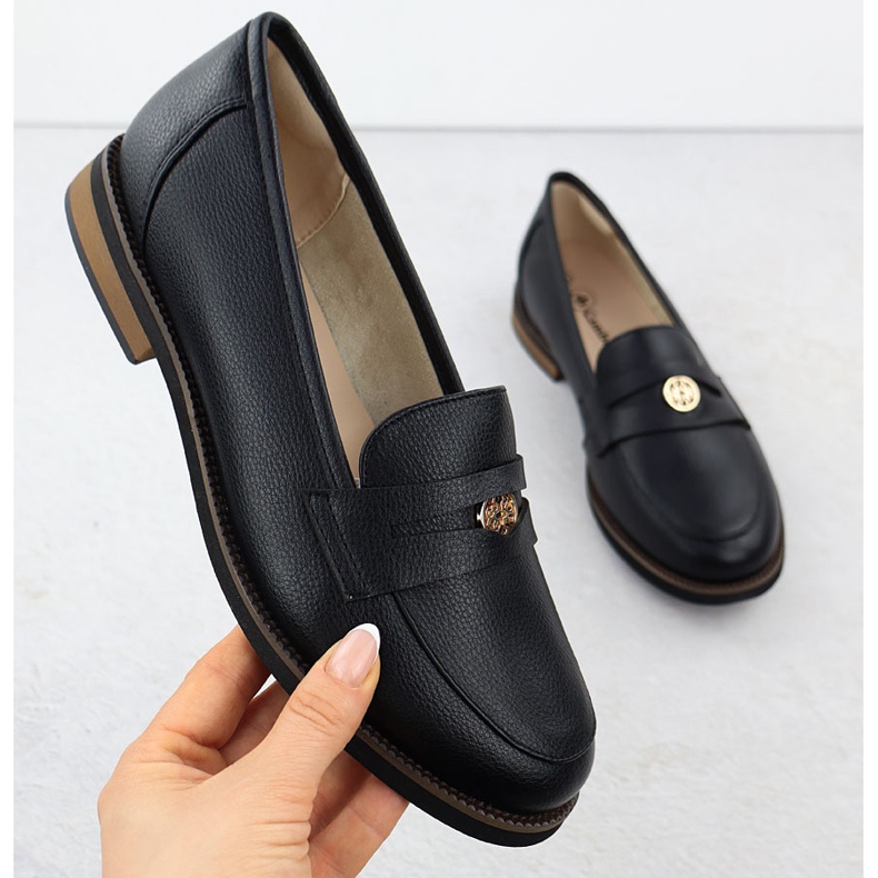 Cambell Zapatos de cuero para mujeres Camell Black 00664 negro 1