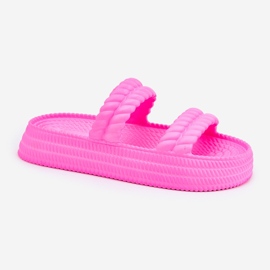 S.Barski Zapatillas para mujeres ligeras de espuma en la plataforma S. Barski Zk51-001 Fuchsia rosado 4
