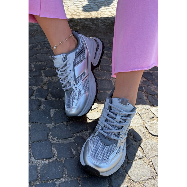 Zapatillas de deporte femenino Big Star RR274A193 Gray gris 2