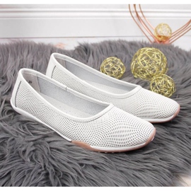 Bailarinas de piel calada Filippo W PAW322 blanco 10
