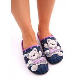 Zapatillas para mujeres con un azul marino INBLU GF000025 2