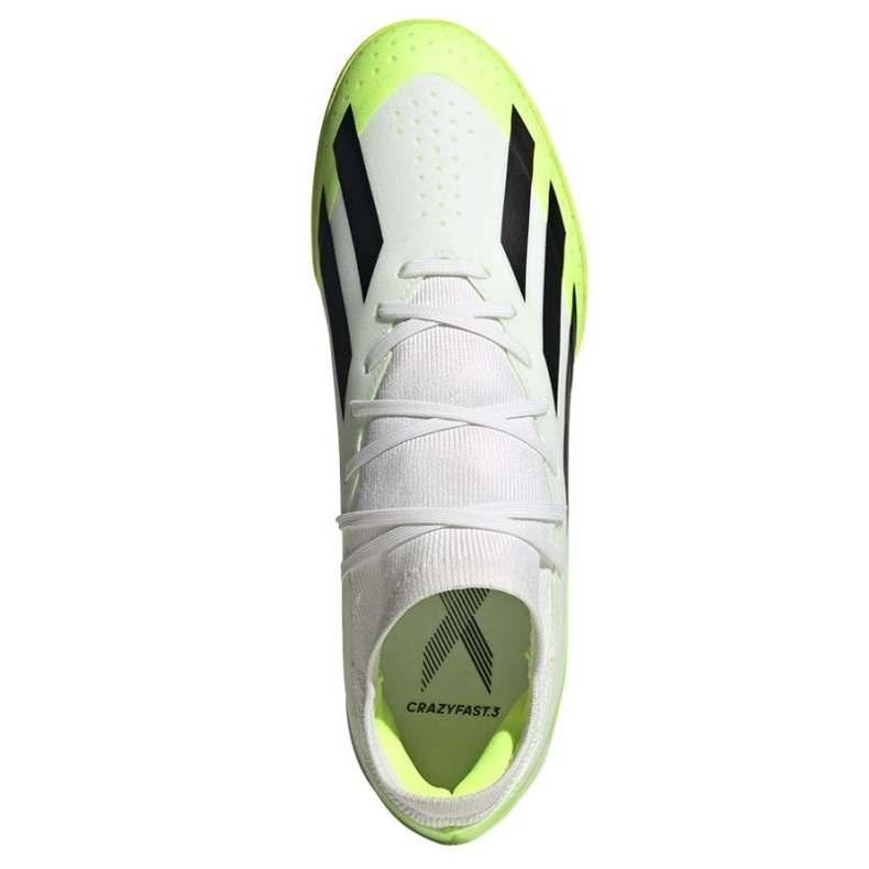 Adidas x crazyfast.3 tf id9337 zapatos blanco 2
