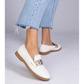 Mocasines de ecosse blanco con circones 2