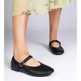 Ballerinas de mujeres negras con hebilla negro 1 Ballerinas de mujeres negras con hebilla negro 1