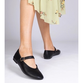 Ballerinas de mujeres negras con hebilla negro 2 Ballerinas de mujeres negras con hebilla negro 2