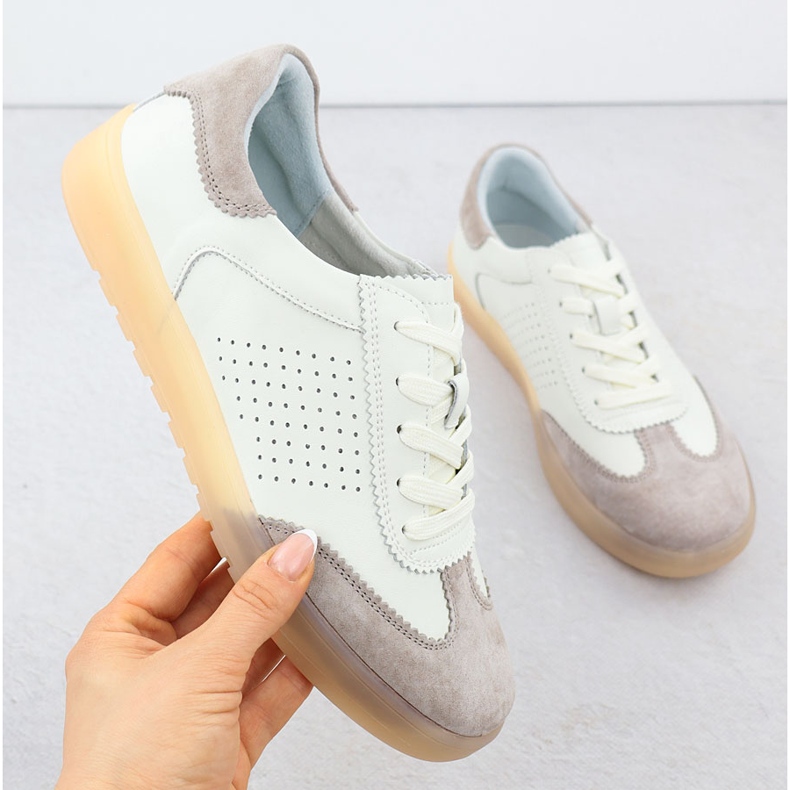 Filippo 6745 zapatos de cuero beige 1