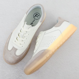 Filippo 6745 zapatos de cuero beige 3